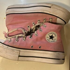 Converse Women's Pink High-Top 1” Platform Sneakers